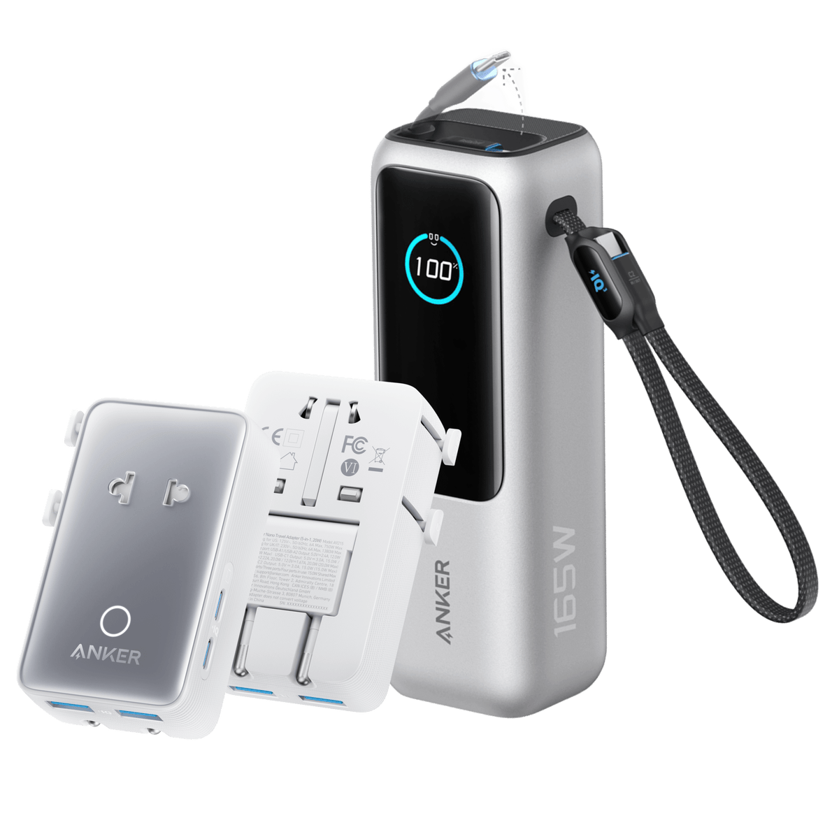Anker Laptop Power Bank (25K, 165W, Built-In and Retractable Cables) - Agenda365.com