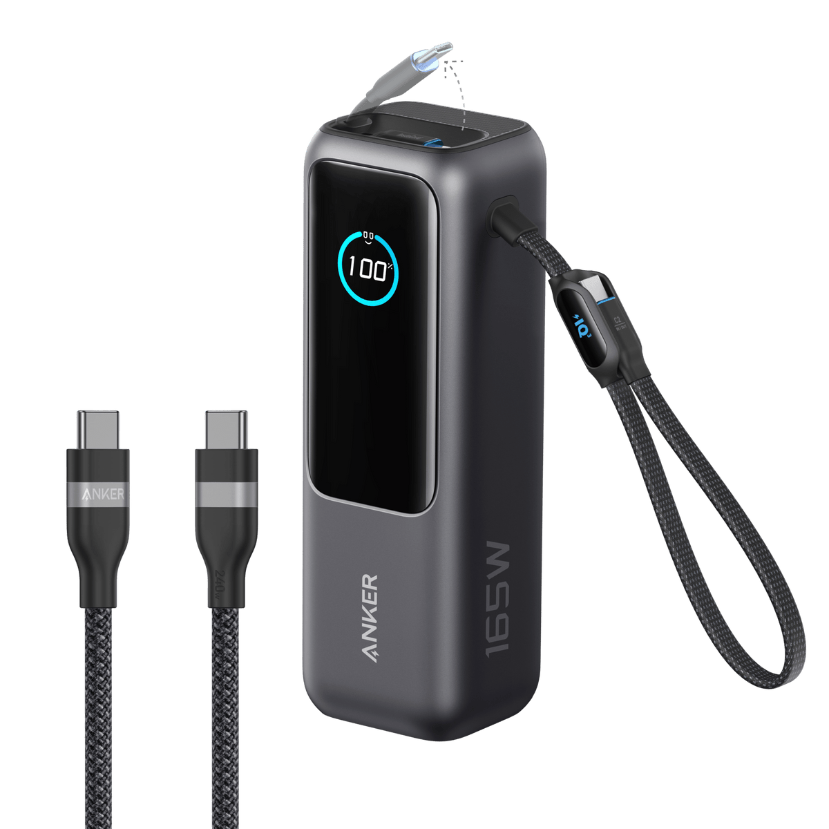 Anker Laptop Power Bank (25K, 165W, Built-In and Retractable Cables) - Agenda365.com