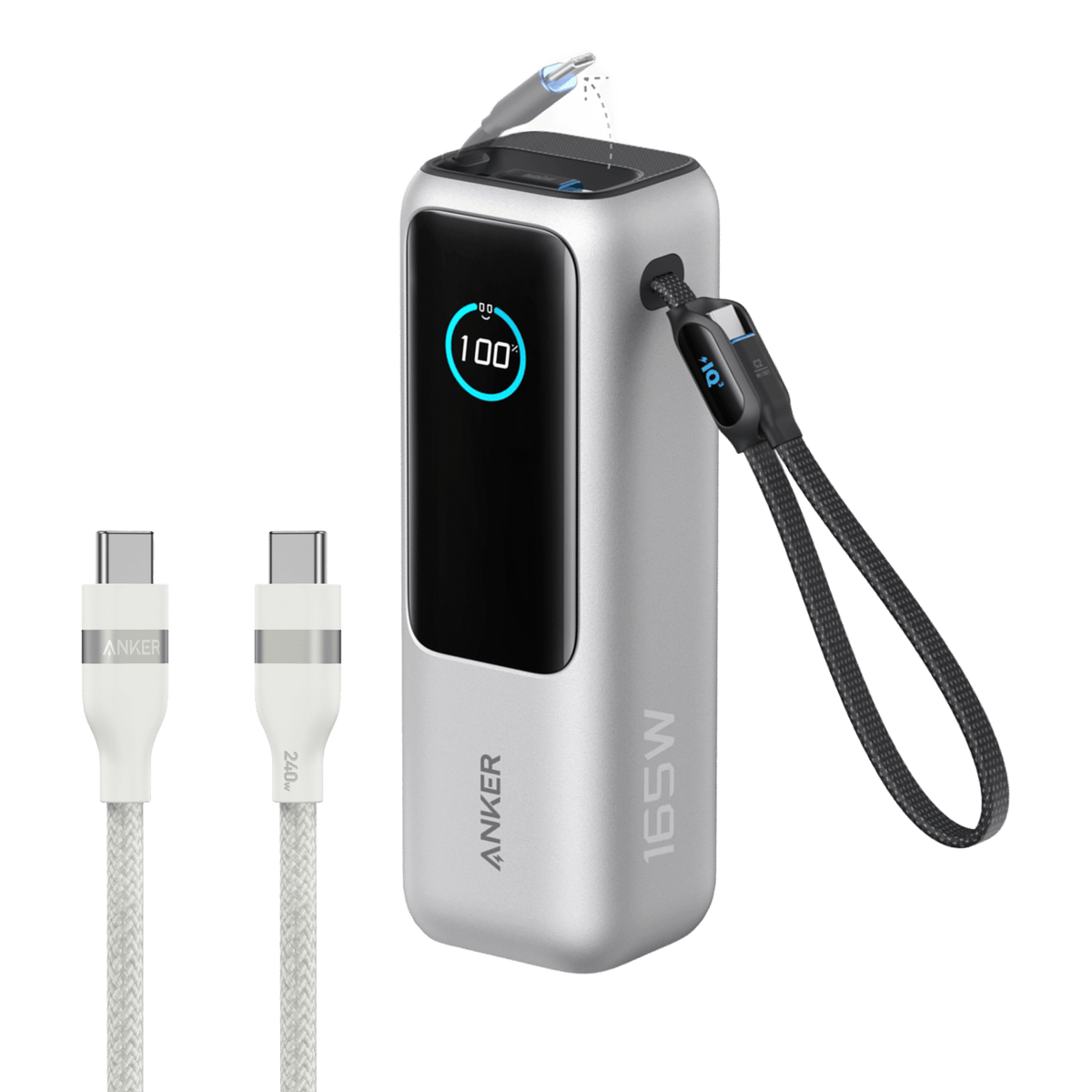 Anker Laptop Power Bank (25K, 165W, Built-In and Retractable Cables) - Agenda365.com
