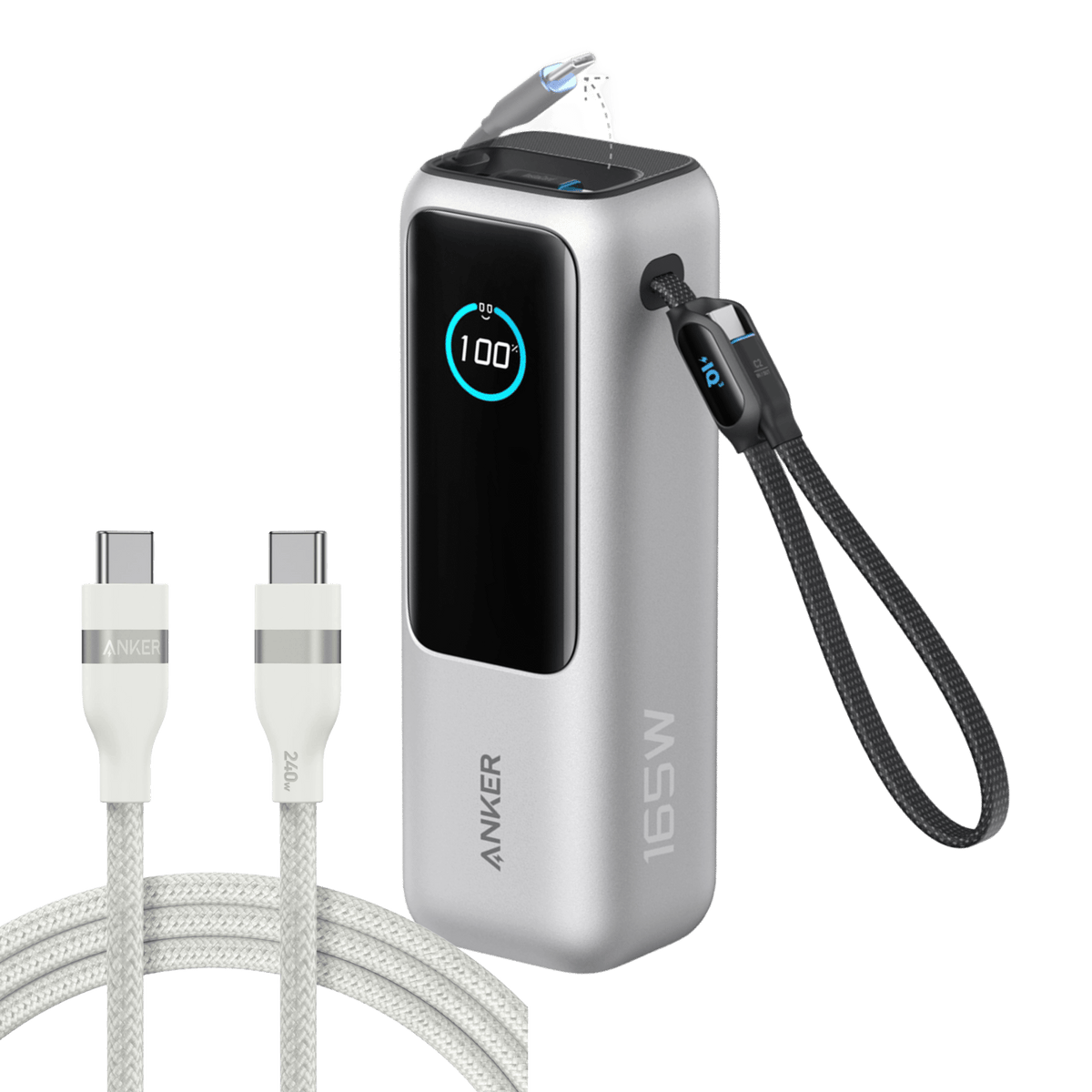 Anker Laptop Power Bank (25K, 165W, Built-In and Retractable Cables) - Agenda365.com