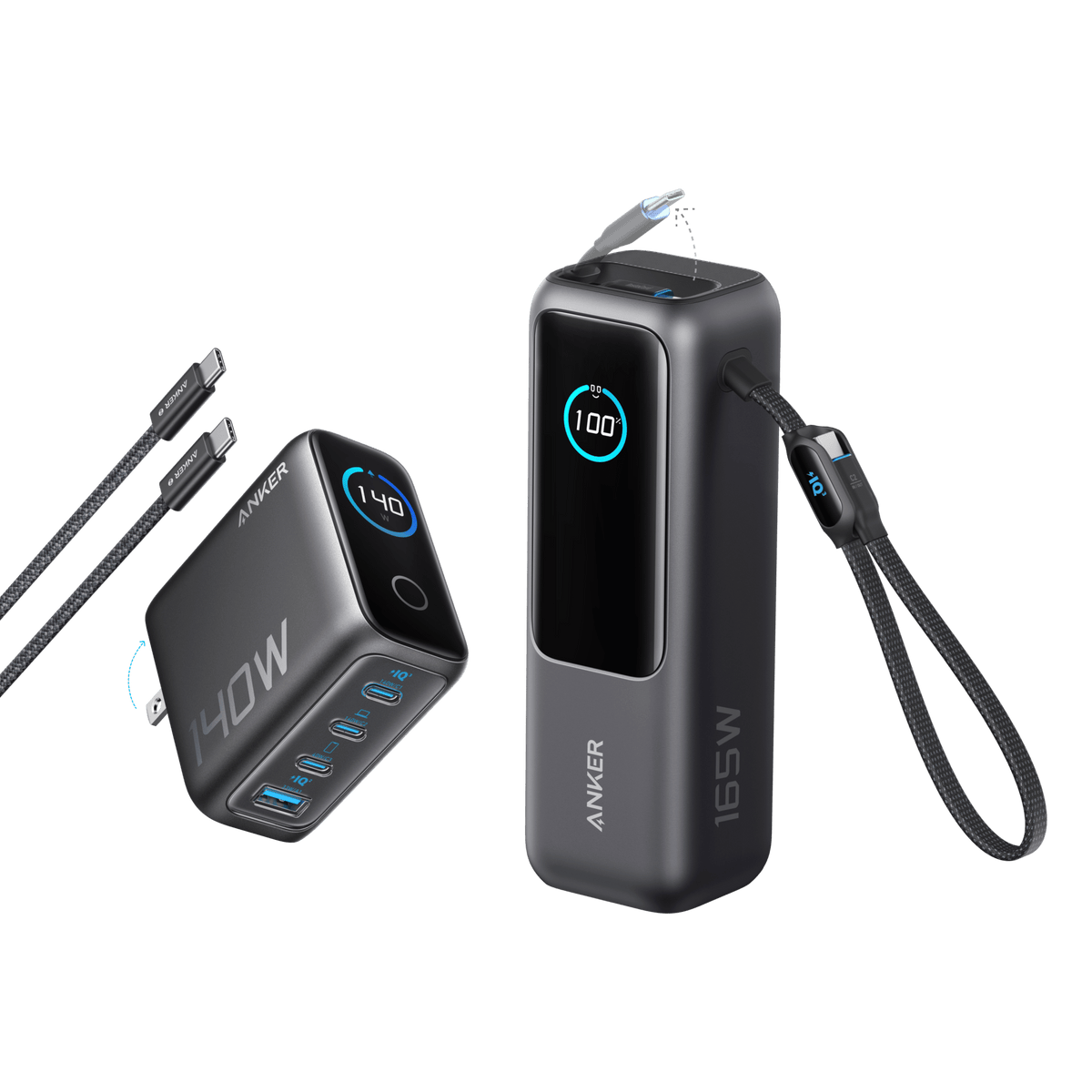 Anker Laptop Power Bank (25K, 165W, Built-In and Retractable Cables) - Agenda365.com