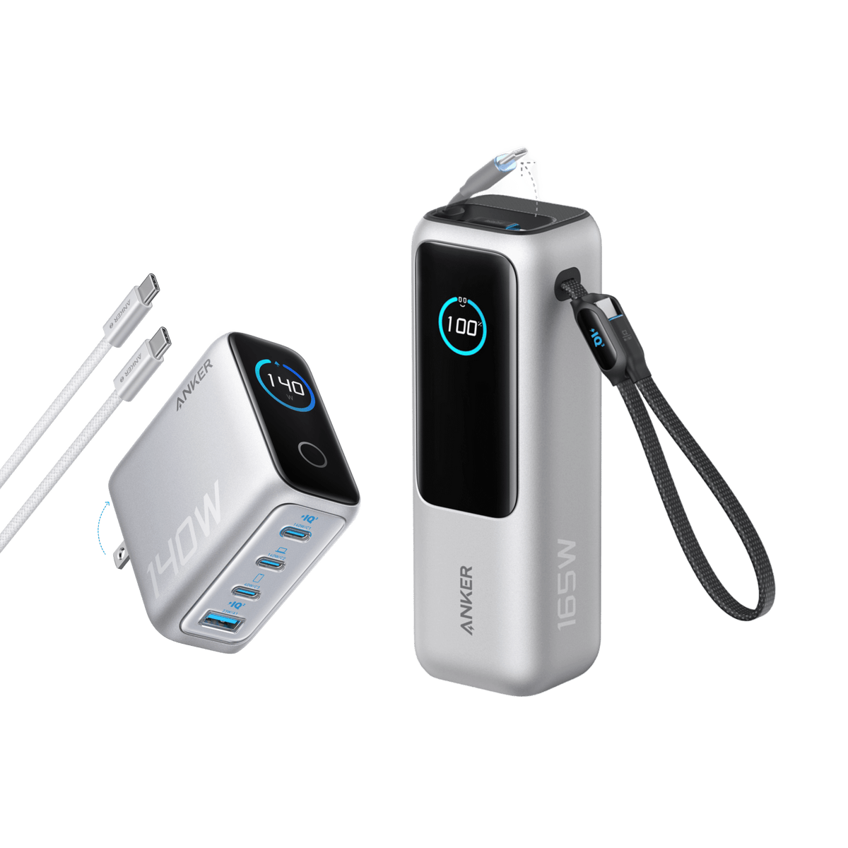 Anker Laptop Power Bank (25K, 165W, Built-In and Retractable Cables) - Agenda365.com