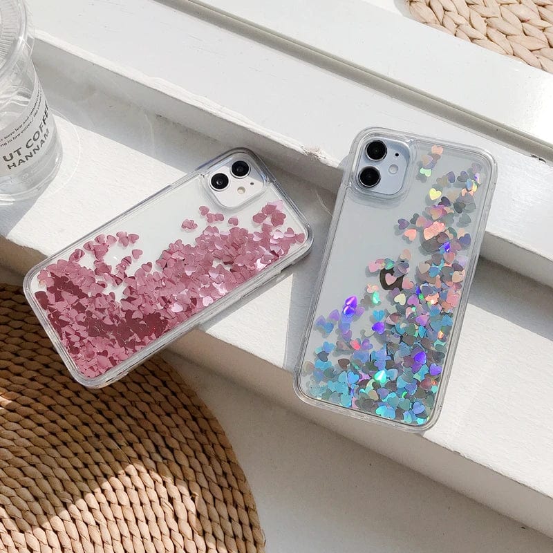 Heart Falling Rain iPhone Case - Agenda365.com