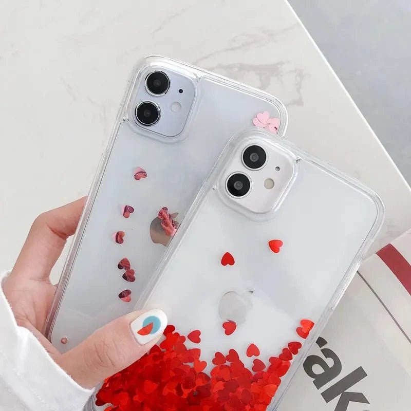 Heart Falling Rain iPhone Case - Agenda365.com