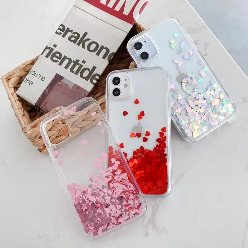 Heart Falling Rain iPhone Case - Agenda365.com