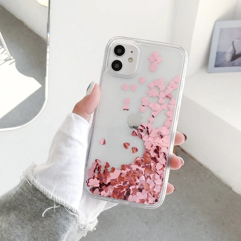 Heart Falling Rain iPhone Case - Agenda365.com