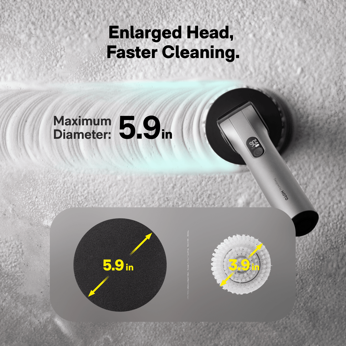 HOTO Flexi™ Cordless Spin Scrubber - Agenda365.com