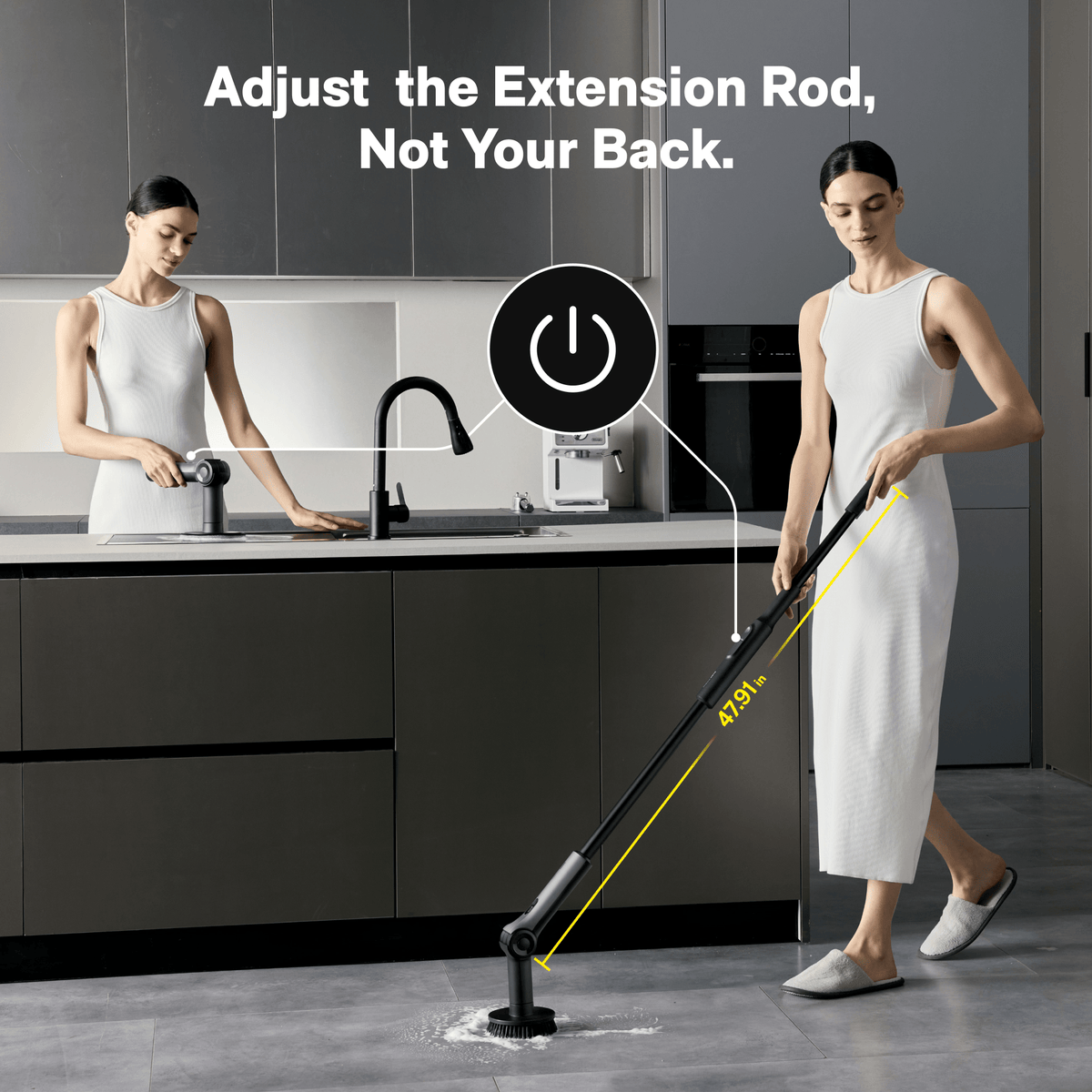 HOTO Flexi™ Cordless Spin Scrubber - Agenda365.com