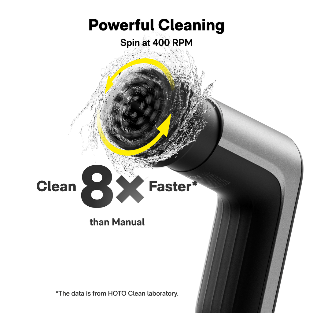 HOTO Grip™ Cordless Spin Scrubber - Agenda365.com
