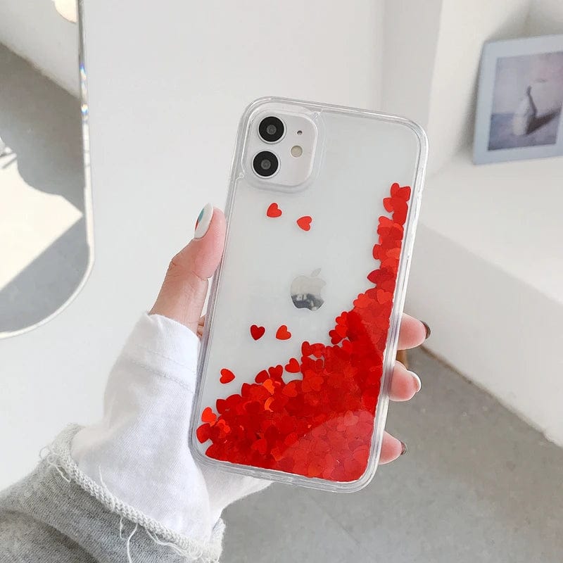 Heart Falling Rain iPhone Case - Agenda365.com