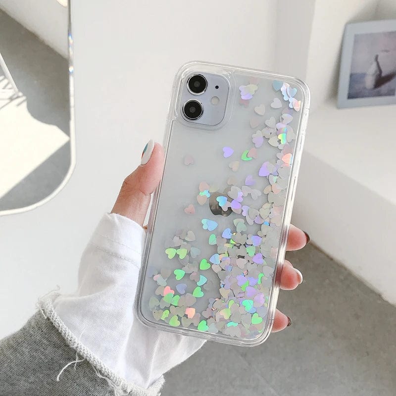 Heart Falling Rain iPhone Case - Agenda365.com