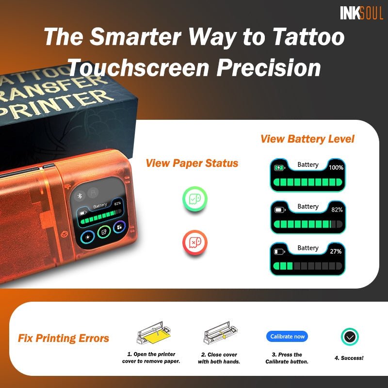 INKSOUL® T08FD tattoo transfer printer touch screen - Agenda365.com