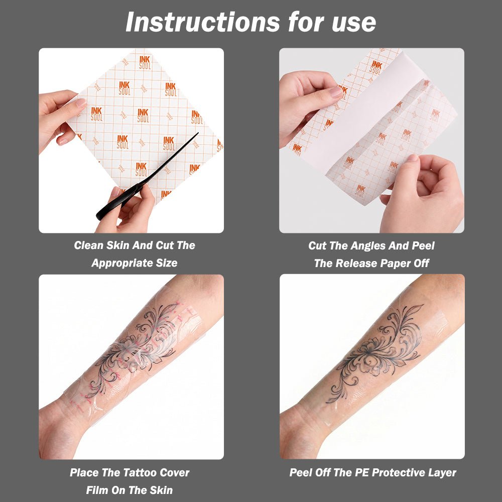 INKSOUL® Tattoo Aftercare Bandage Film 0.01mm ultrathin Roll 6in X 10yd - Agenda365.com