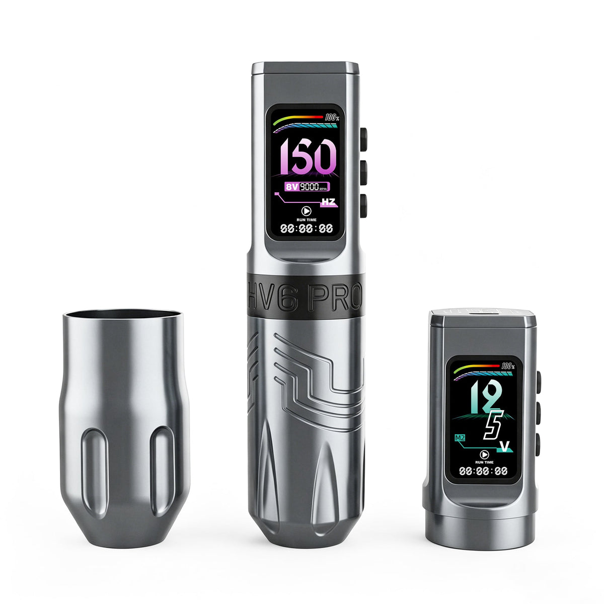 INKSOUL® Tattoo Machine Wiresles Pen 4.2MM Strokes Two Grips Two Batteries Two Modes 2 in 1 | HV6 PRO - Agenda365.com