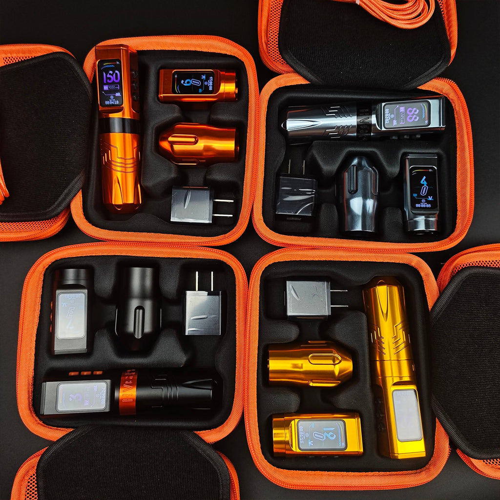 INKSOUL® Tattoo Machine Wiresles Pen 4.2MM Strokes Two Grips Two Batteries Two Modes 2 in 1 | HV6 PRO - Agenda365.com