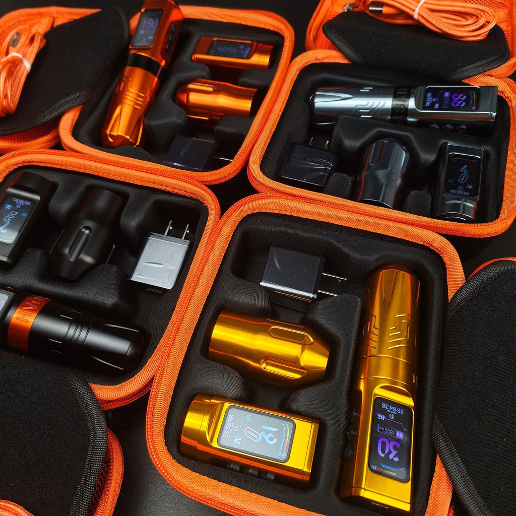 INKSOUL® Tattoo Machine Wiresles Pen 4.2MM Strokes Two Grips Two Batteries Two Modes 2 in 1 | HV6 PRO - Agenda365.com