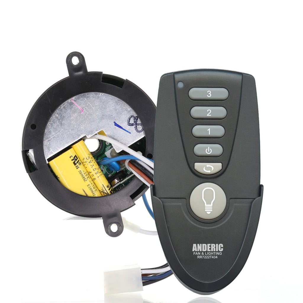 Anderic MR77A-MOLEX-KIT Replacement Ceiling Fan Remote Control Kit - MR77A, RR7222T434, MOLEX-AMP-ADAPTER - Agenda365.com