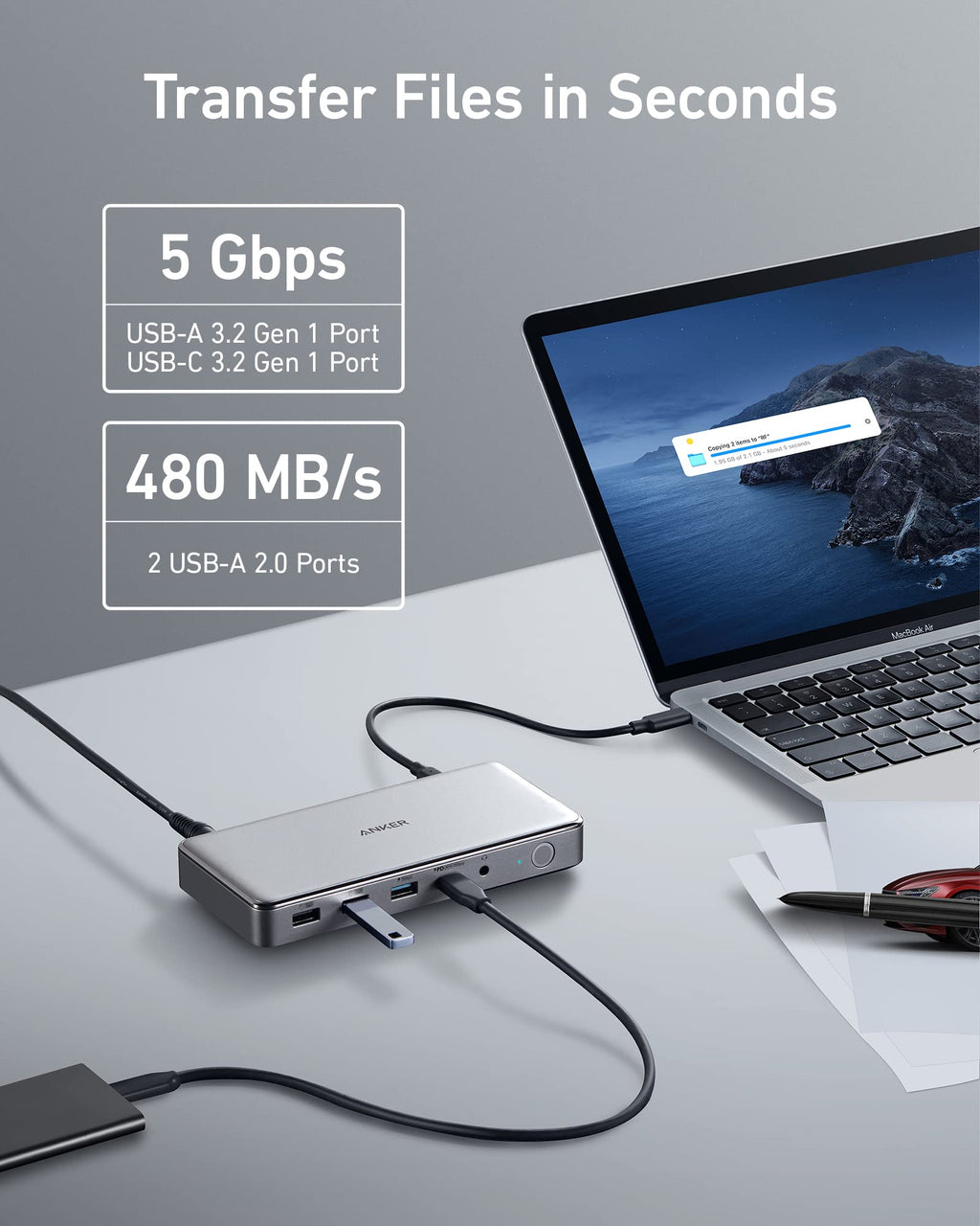 Anker <b>563</b> USB-C Docking Station (10-in-1) - Agenda365.com