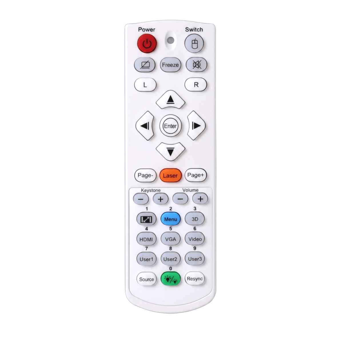 Optoma BR-5080C Projector Remote Control with Laser Pointer and Mouse Functions - BR-5080C - Agenda365.com