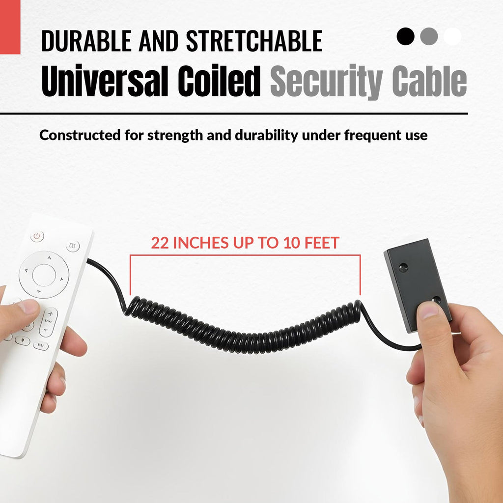 Anderic CBL02 Universal Security Cable Tether for Remote Controls - Agenda365.com
