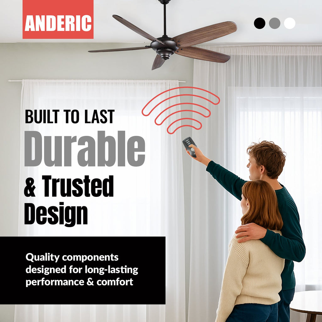 Anderic MR77A-MOLEX-KIT Replacement Ceiling Fan Remote Control Kit - MR77A, RR7222T434, MOLEX-AMP-ADAPTER - Agenda365.com