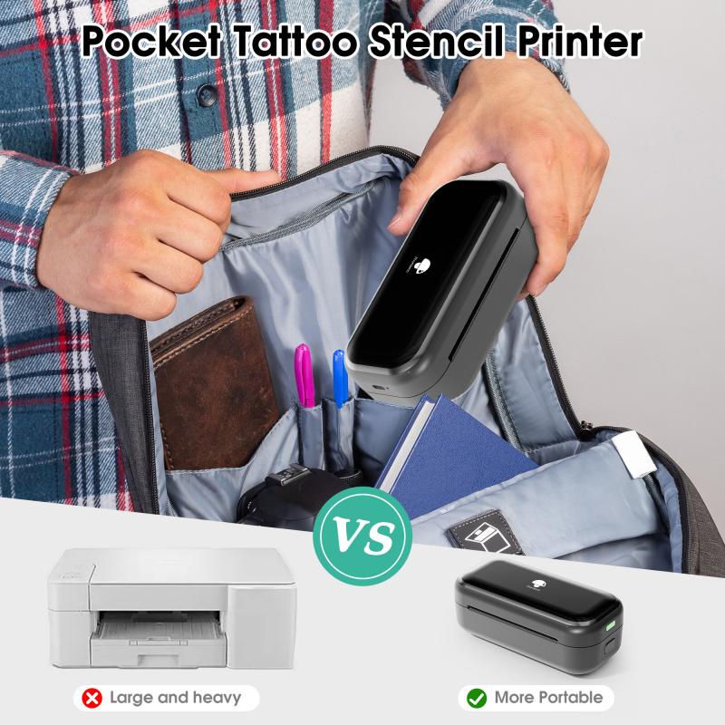 Phomemo TP31 Bluetooth Tattoo Stencil Pocket Printer - Agenda365.com