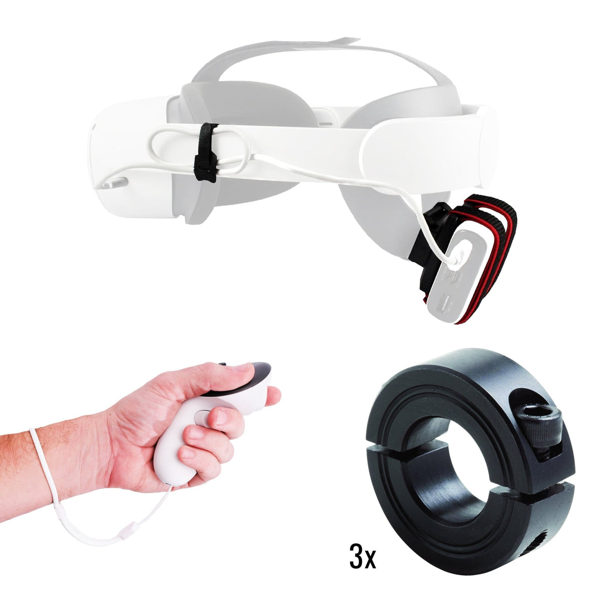 DriVR Ace - VR Golf Club Handle Accessory - Compatible with Quest 3/3s and Pro - Agenda365.com