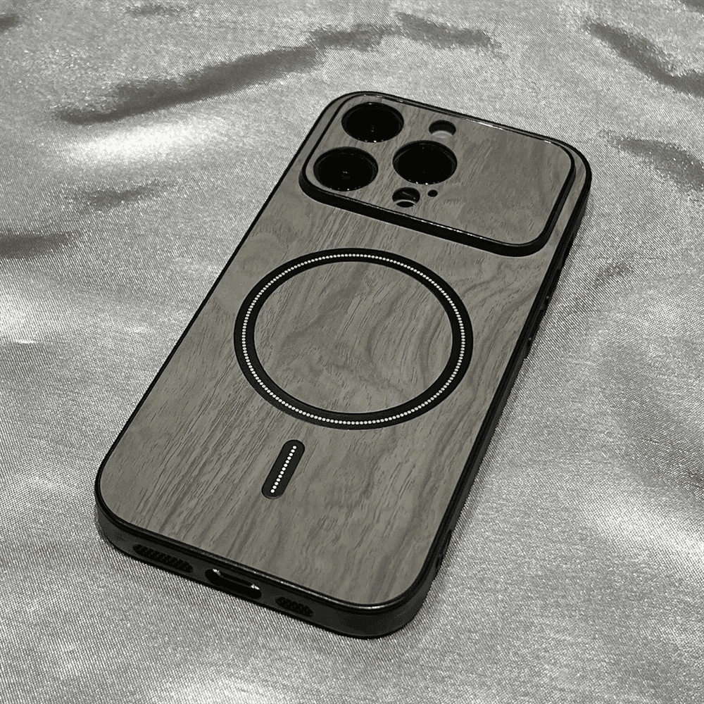 Luxury Wood Grain Magsafe Shockproof iPhone Case - Agenda365.com
