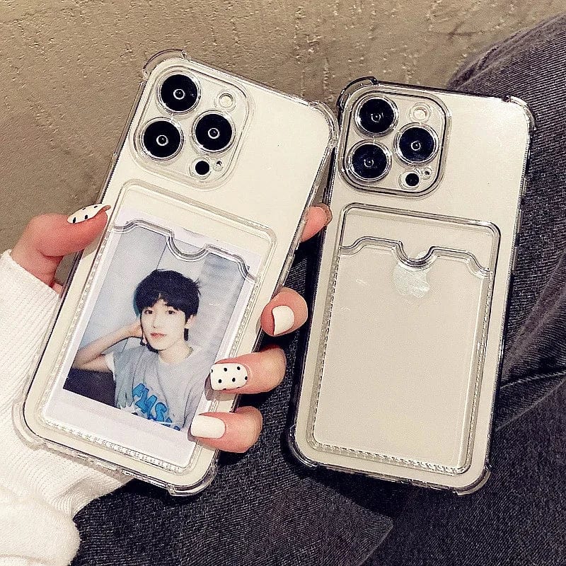 Transparent Card Slot Bag Holder iPhone Case - Agenda365.com