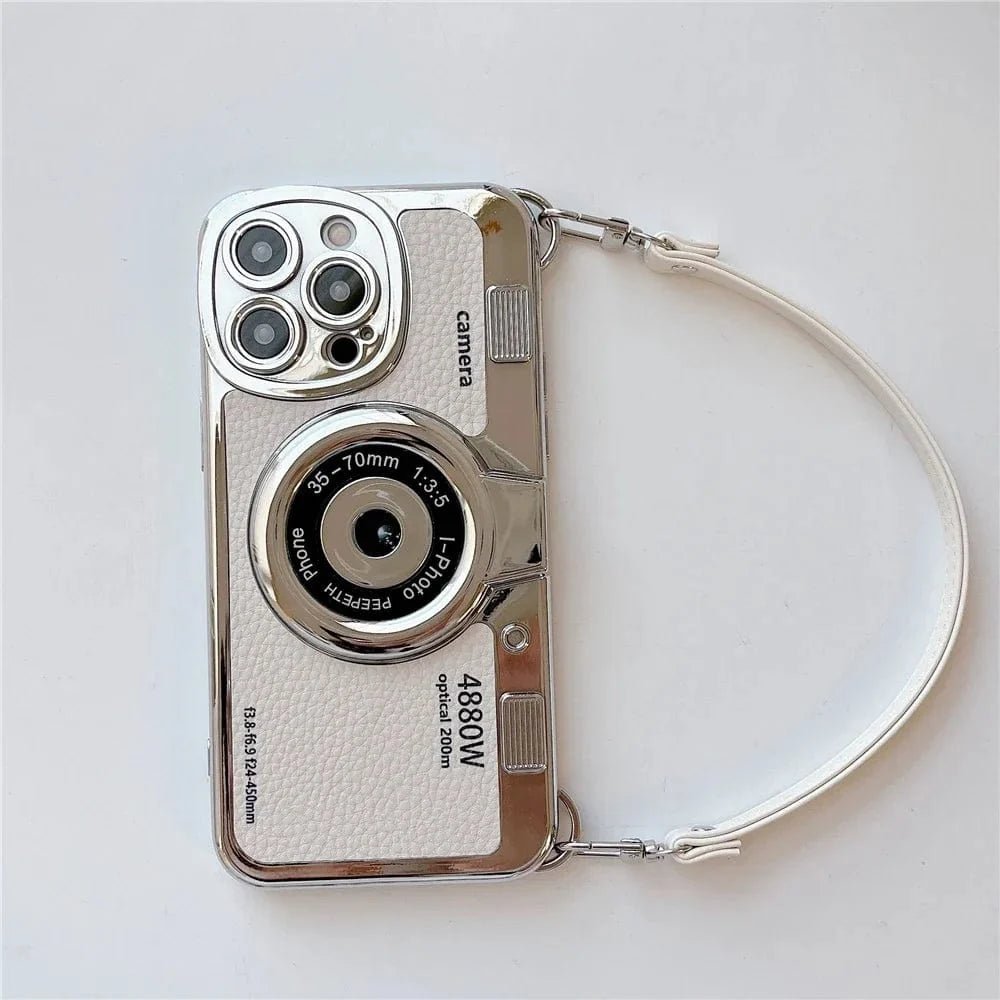 Luxury Retro Stereo Camera Lanyard iPhone Case - Agenda365.com