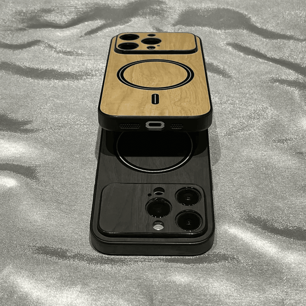 Luxury Wood Grain Magsafe Shockproof iPhone Case - Agenda365.com