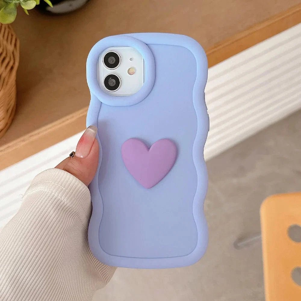 3D Love Heart Wave iPhone Case - Agenda365.com