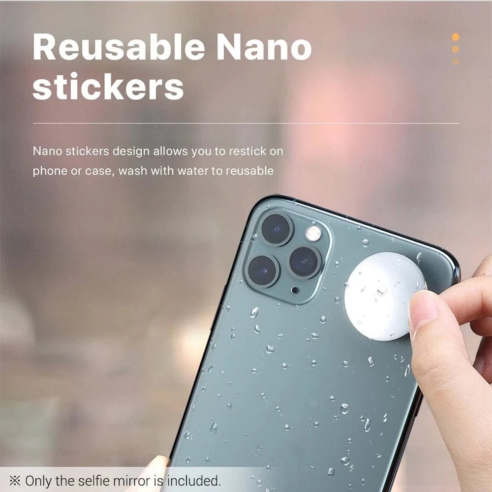 Compact Round Mirror for Smartphone Selfies and Vlogging - Agenda365.com