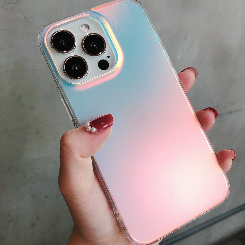 Luxury Rainbow Laser Aurora iPhone Case - Agenda365.com