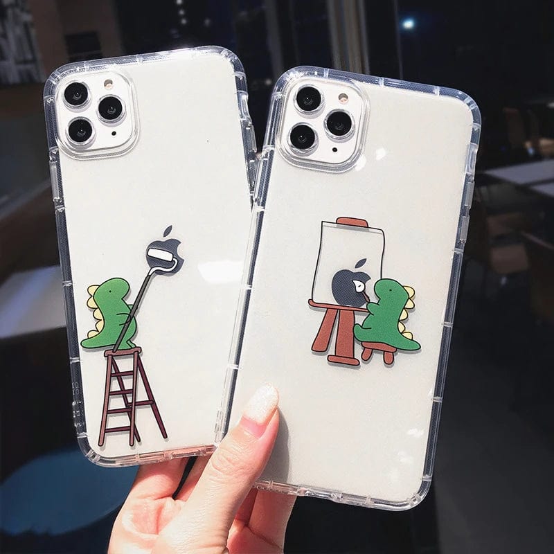 Cute Cartoon Dinosaur iPhone Case - Agenda365.com