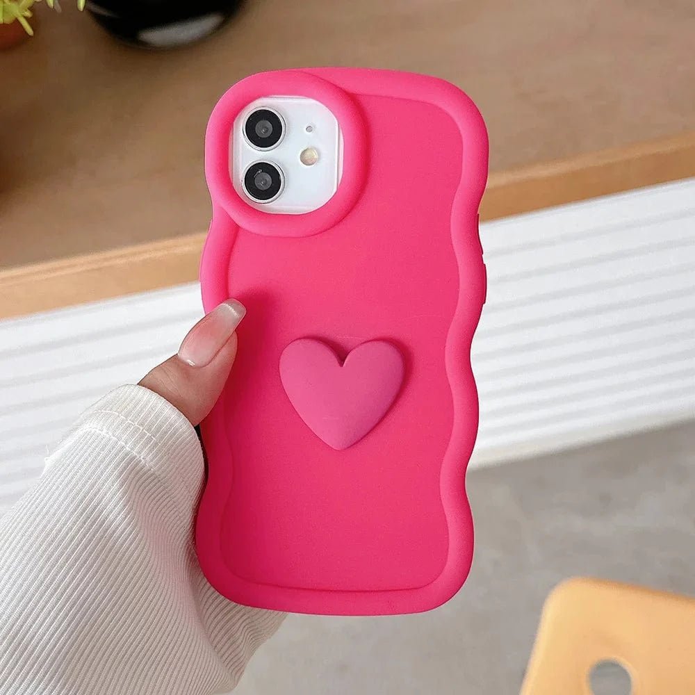 3D Love Heart Wave iPhone Case - Agenda365.com