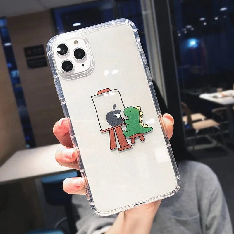 Cute Cartoon Dinosaur iPhone Case - Agenda365.com