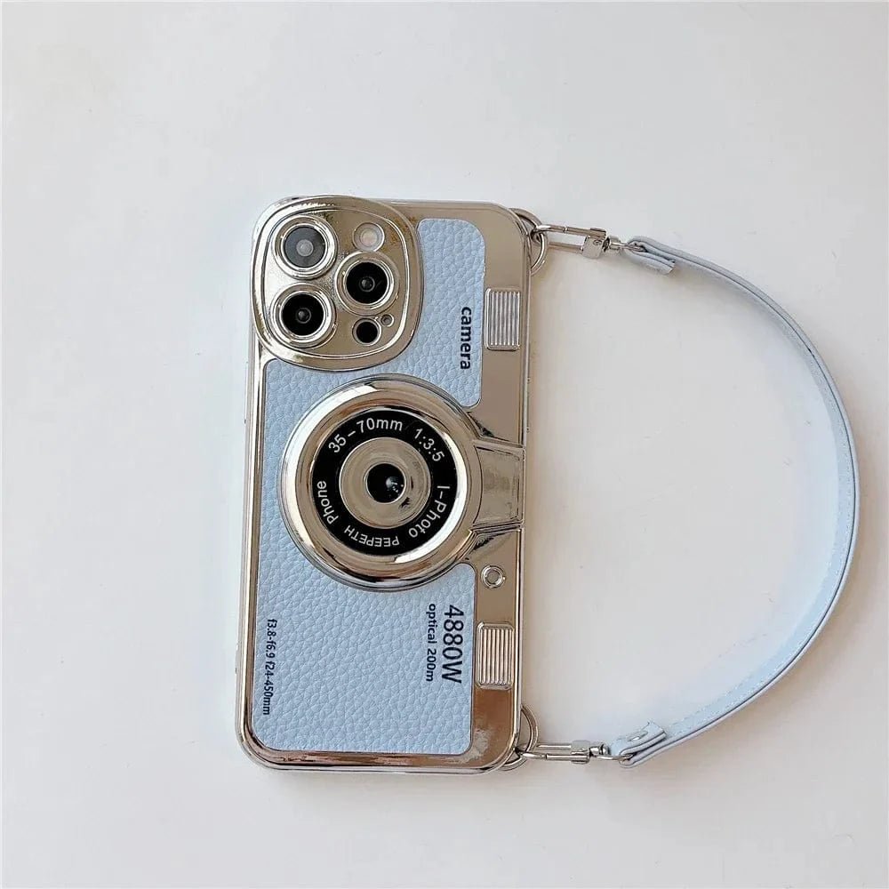 Luxury Retro Stereo Camera Lanyard iPhone Case - Agenda365.com