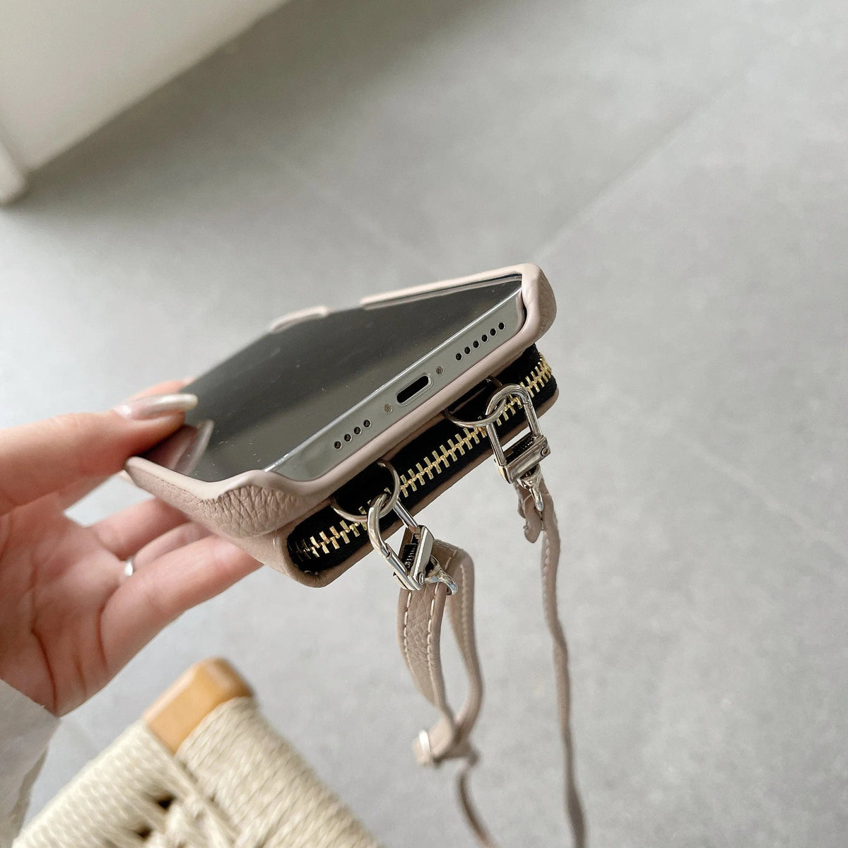 Luxury Crossbody Wallet Leather iPhone Case - Agenda365.com