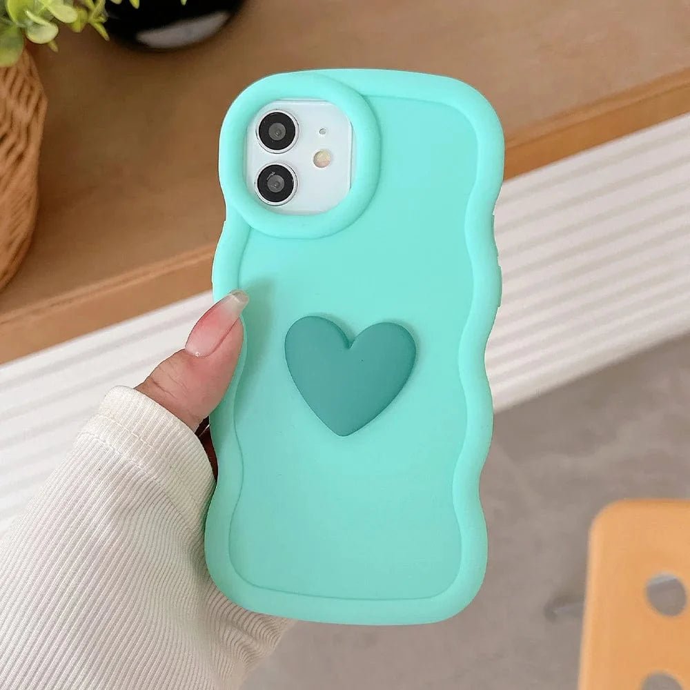 3D Love Heart Wave iPhone Case - Agenda365.com
