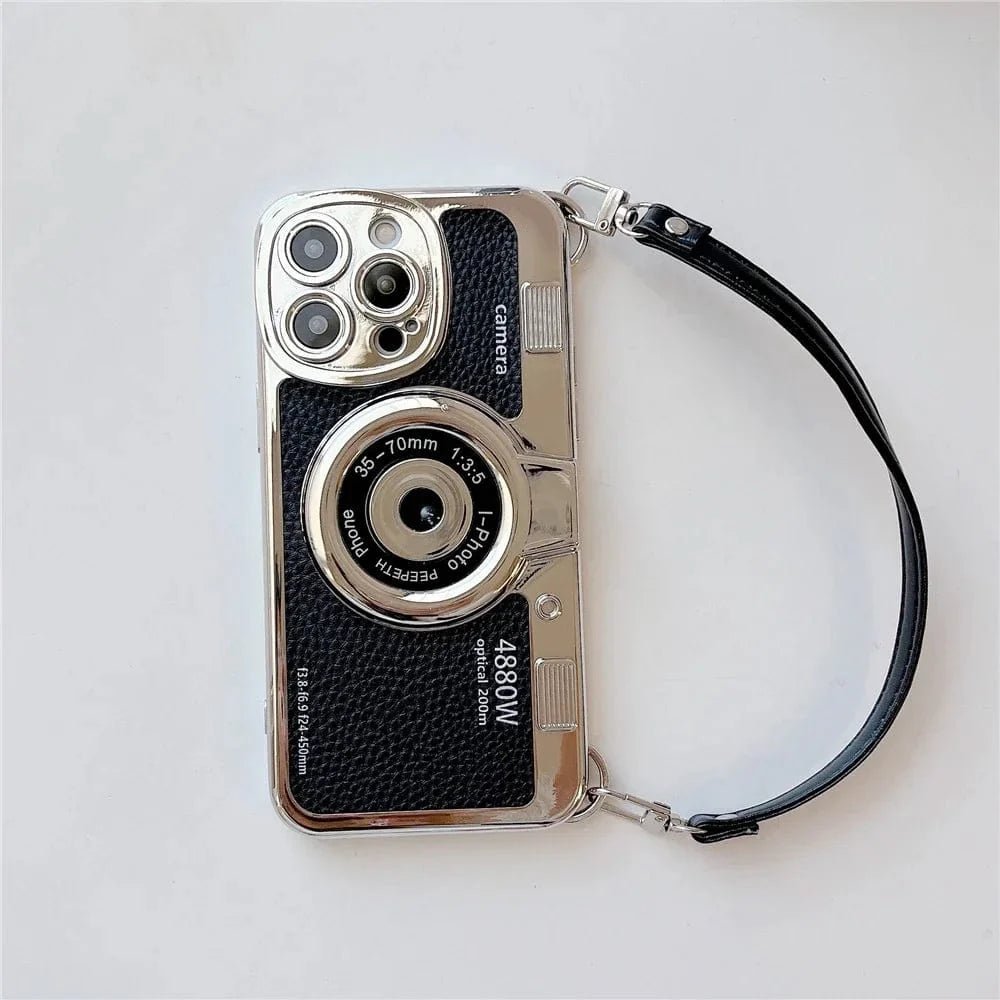 Luxury Retro Stereo Camera Lanyard iPhone Case - Agenda365.com