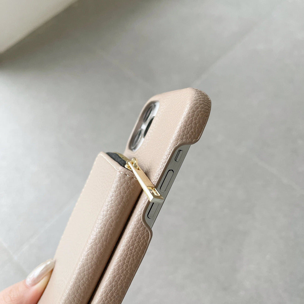 Luxury Crossbody Wallet Leather iPhone Case - Agenda365.com