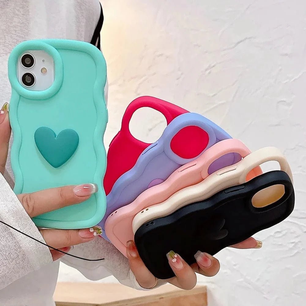 3D Love Heart Wave iPhone Case - Agenda365.com