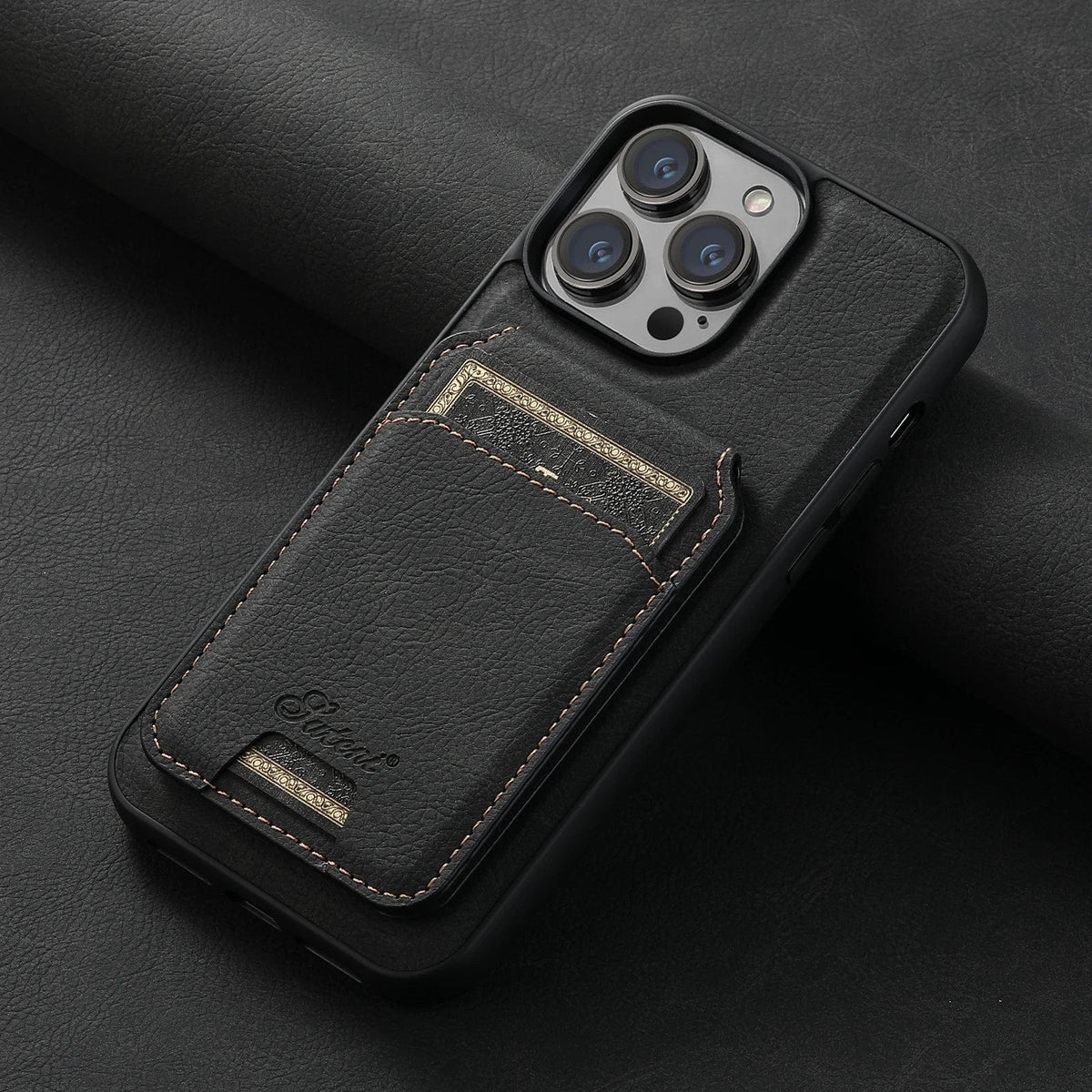 Leather Magnetic Wallet iPhone Case - Agenda365.com