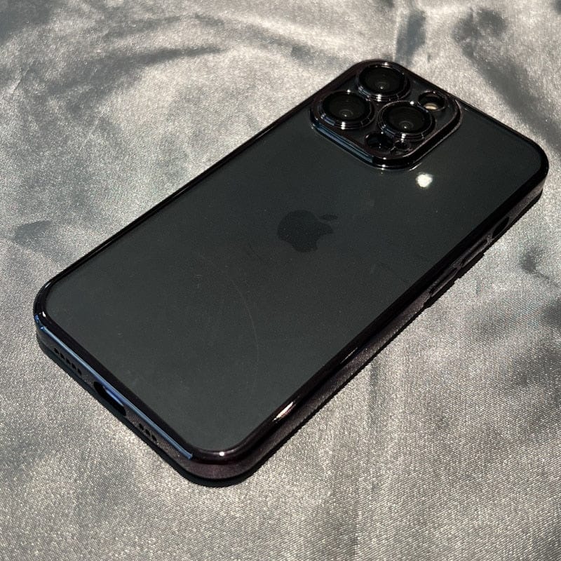 Luxury Plating Square Frame Clear iPhone Case - Agenda365.com