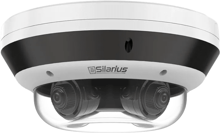 Silarius Pro Series SIL-MSD16MP288 16MP Outdoor Multisensor Network Dome Camera with Four 2.8-8mm Lenses & Night Vision (NDAA Compliant) - Agenda365.com