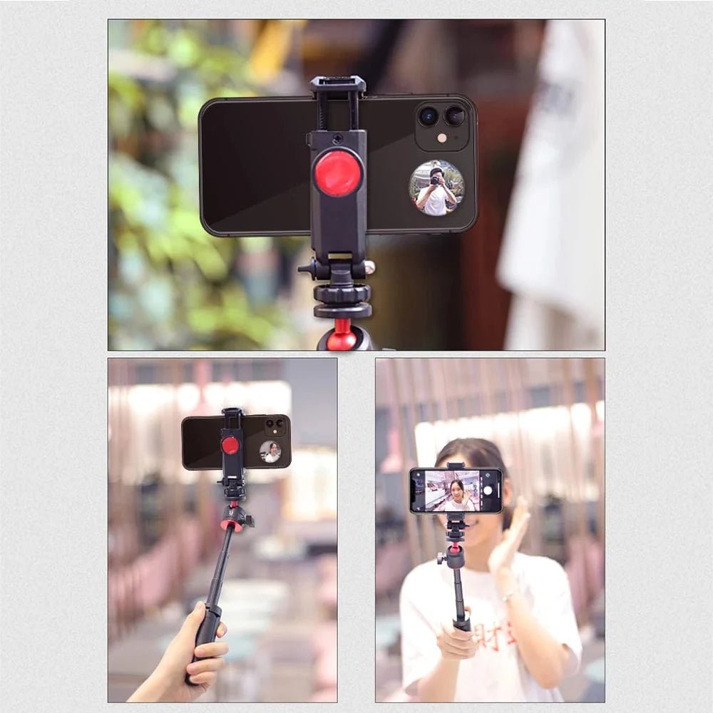 Compact Round Mirror for Smartphone Selfies and Vlogging - Agenda365.com