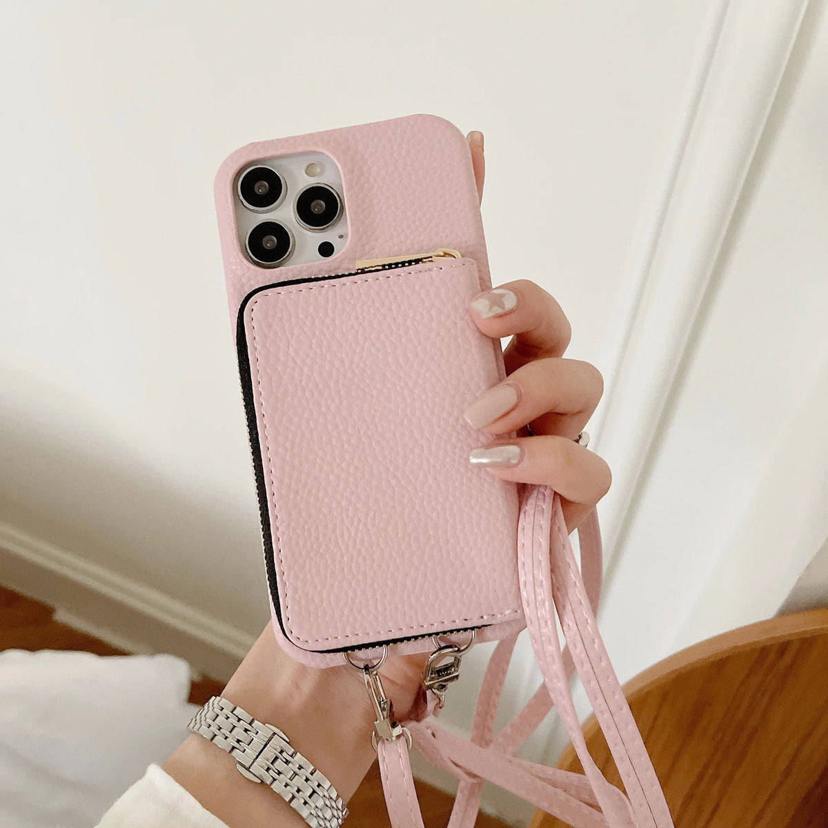 Luxury Crossbody Wallet Leather iPhone Case - Agenda365.com
