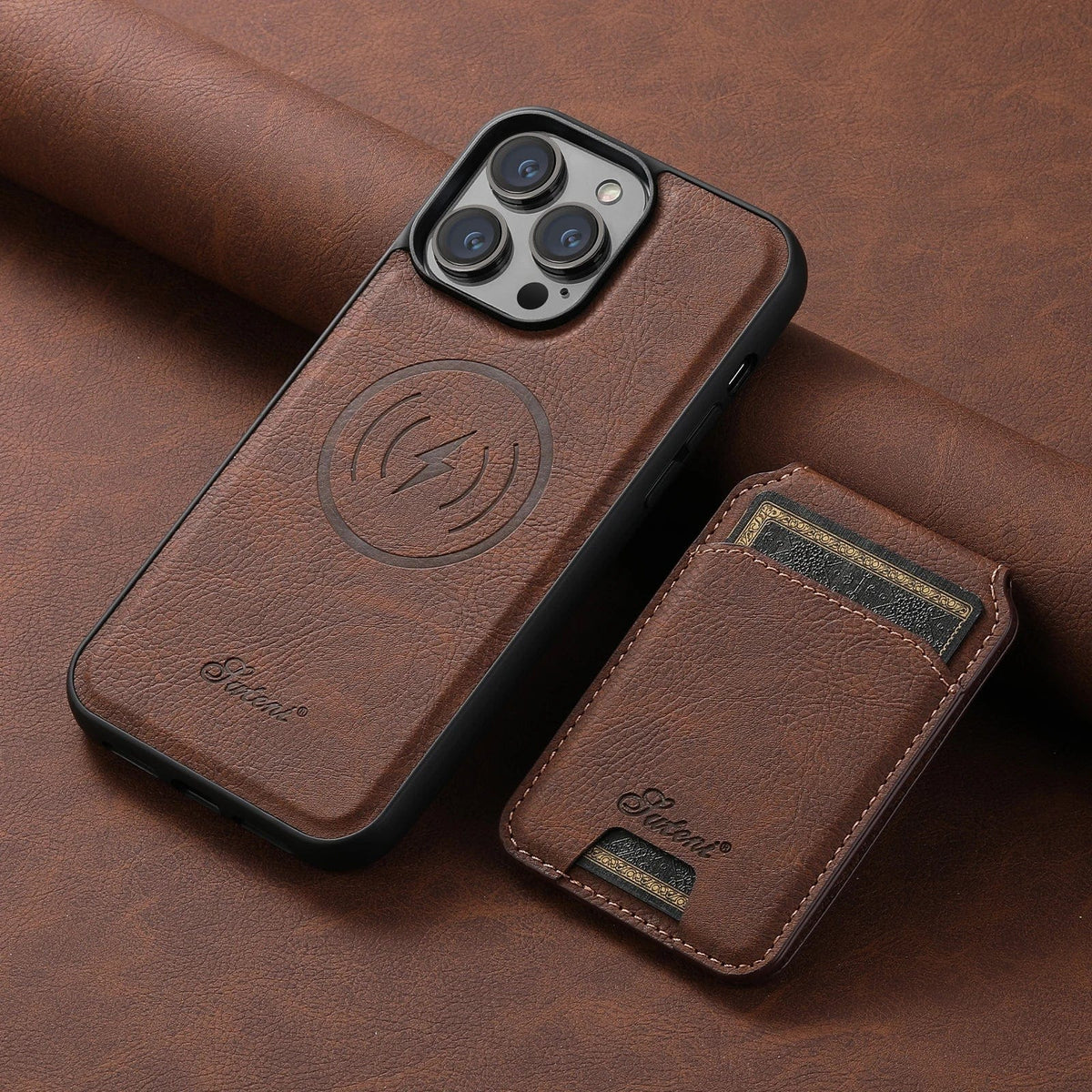 Leather Magnetic Wallet iPhone Case - Agenda365.com
