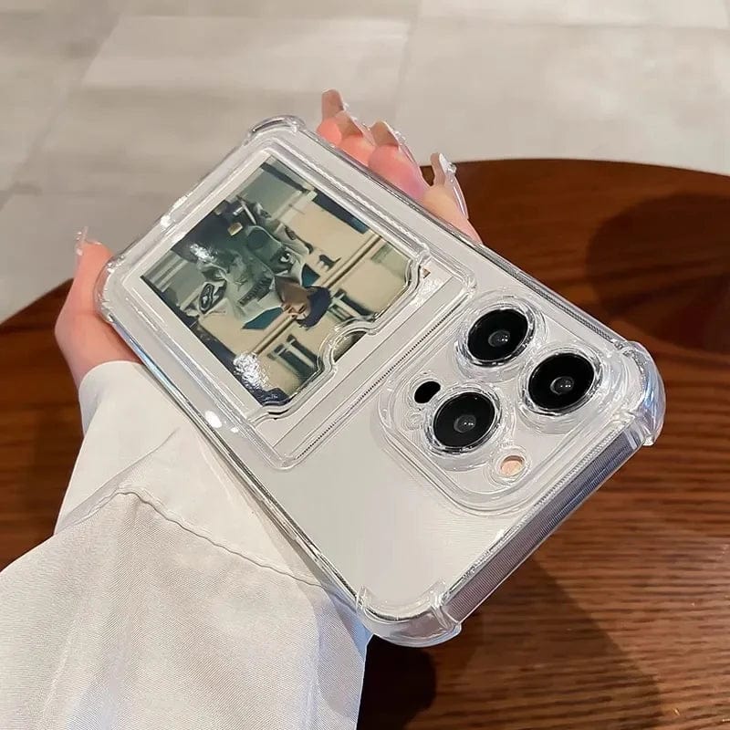 Transparent Card Slot Bag Holder iPhone Case - Agenda365.com
